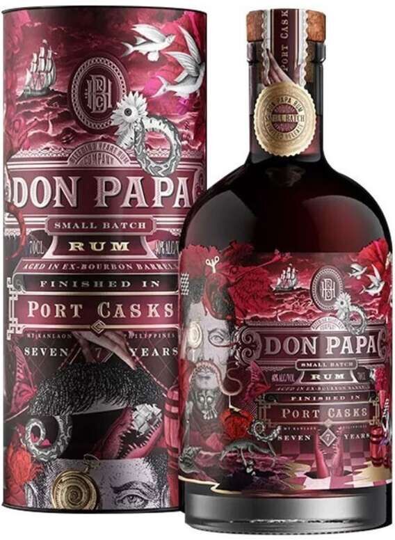 Don papa port casks rum astucciato