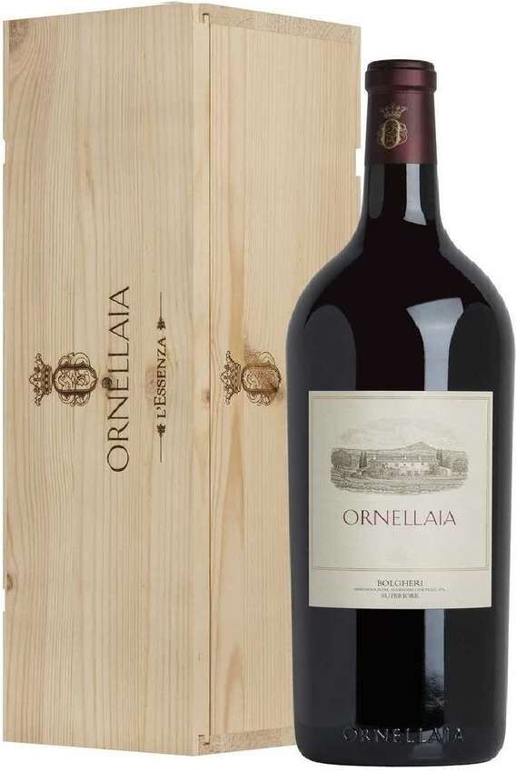 Doppio magnum 3 litri ornellaia 2018 bolgheri superiore doc in cassa legno