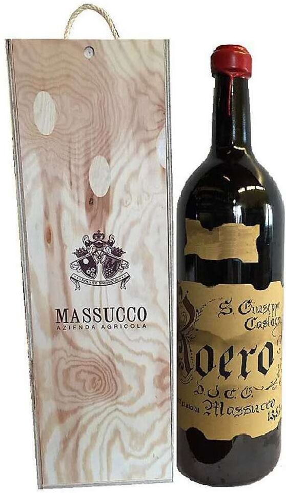 Massucco Doppio magnum 3 litri roero docg in cassa legno