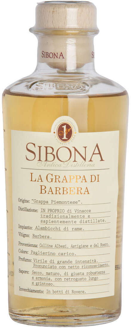 Sibona Grappa di barbera "gialla"