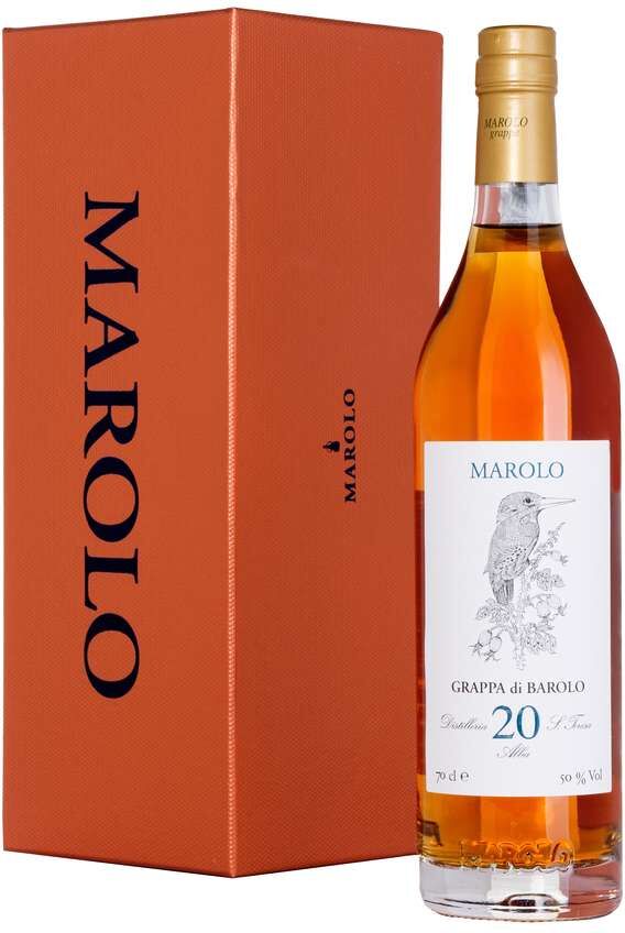 MAROLO Grappa di barolo "20 anni" astucciata