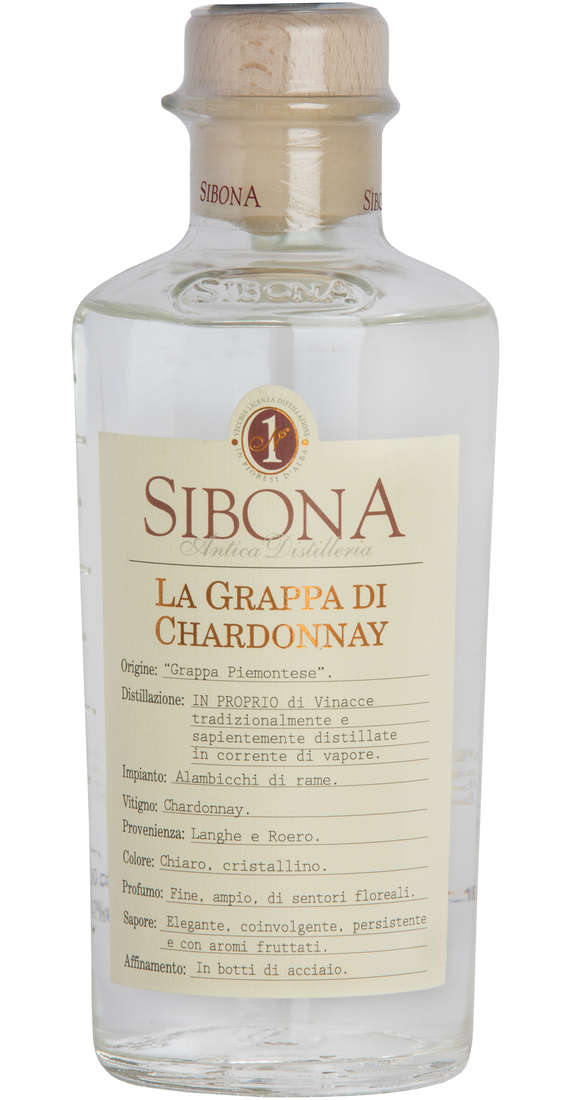 Sibona Grappa di chardonnay "bianca"