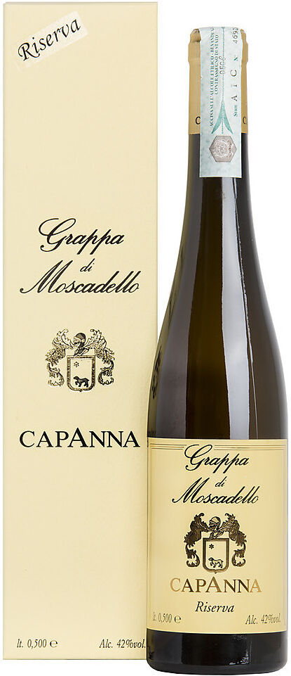 Capanna Grappa di moscadello riserva astucciata