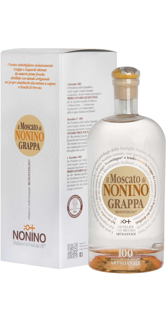NONINO Grappa moscato limited edition astucciata