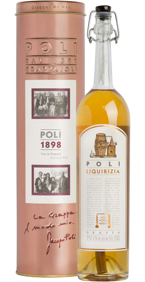 Grappa "museum poli liquirizia gialla" astucciata