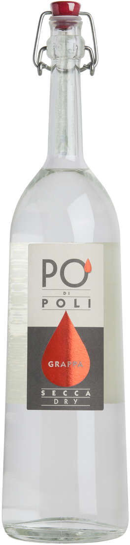 Grappa "pò di poli" secca di merlot