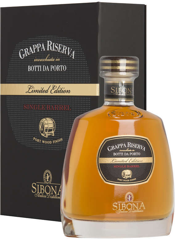 Sibona Grappa riserva speciale botti da porto “single barrel”, limited edition in cassa