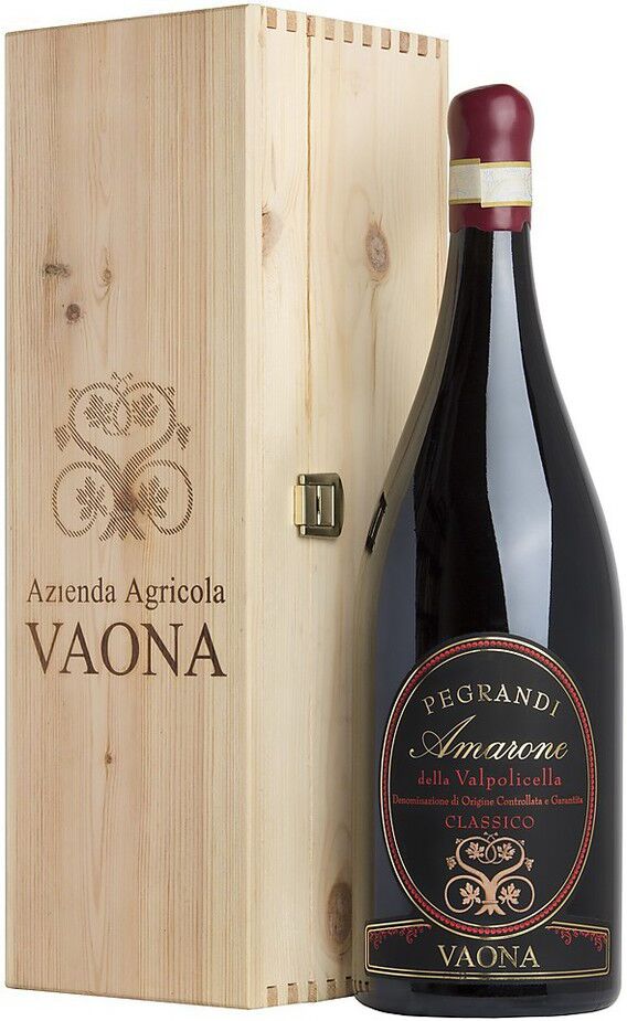 Vaona Odino Magnum 1,5 litri amarone della valpolicella "pegrandi" docg in cassa legno