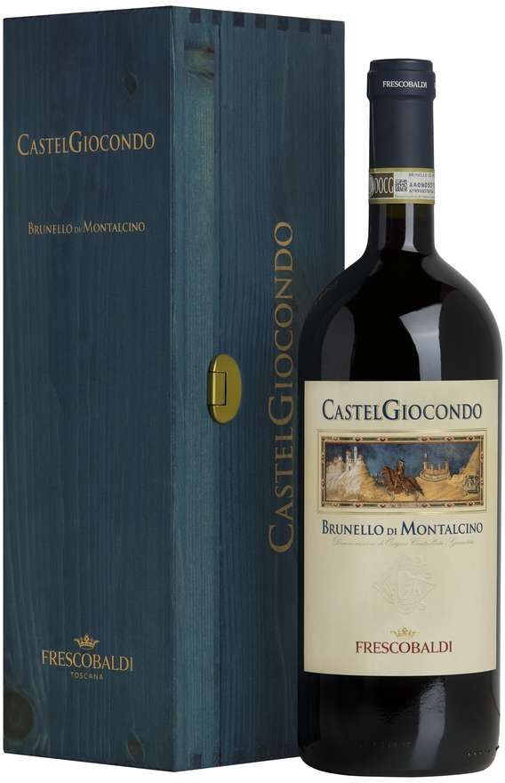 Magnum 1,5 litri brunello di montalcino "castelgiocondo" docg in cassa legno