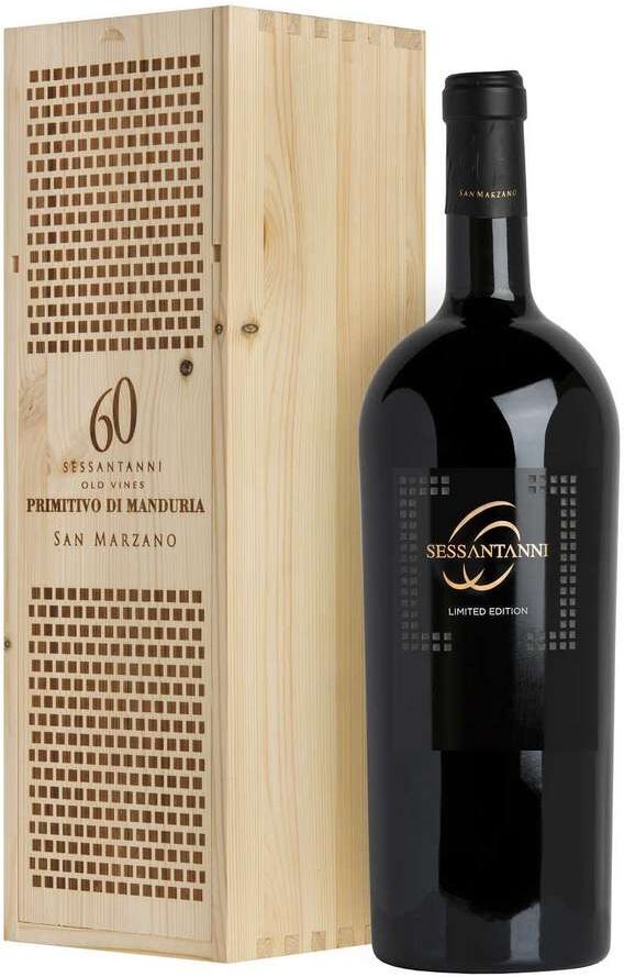 San Marzano Magnum 1,5 litri primitivo di manduria "sessantanni "limited edition" dop in cas