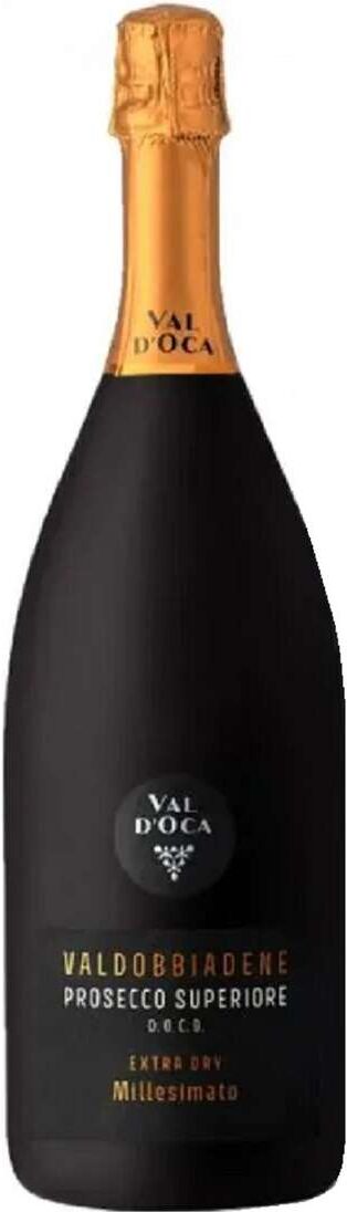 VAL D'OCA Magnum 1,5 litri valdobbiadene prosecco sup "nero" millesimato extra dry docg