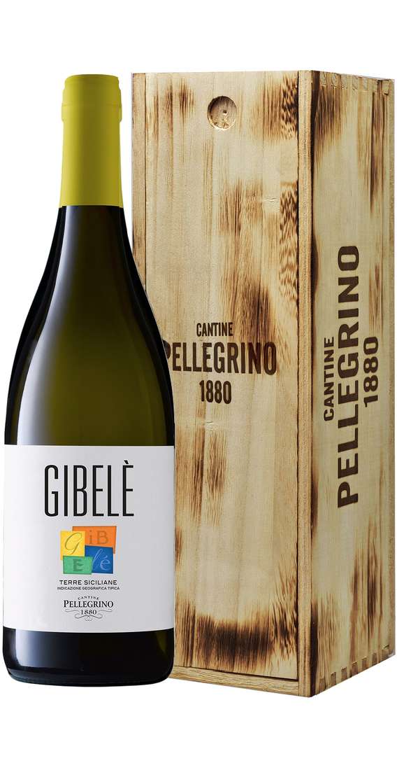 PELLEGRINO Magnum 1,5 litri zibibbo secco "gibele" in cassa legno