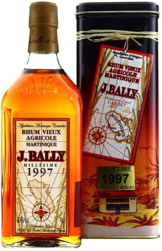 Rum vieux agricole j.bally millesime 1997