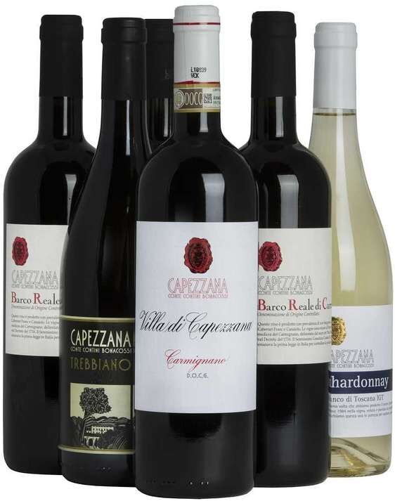 CAPEZZANA Selezione 6 vini toscani