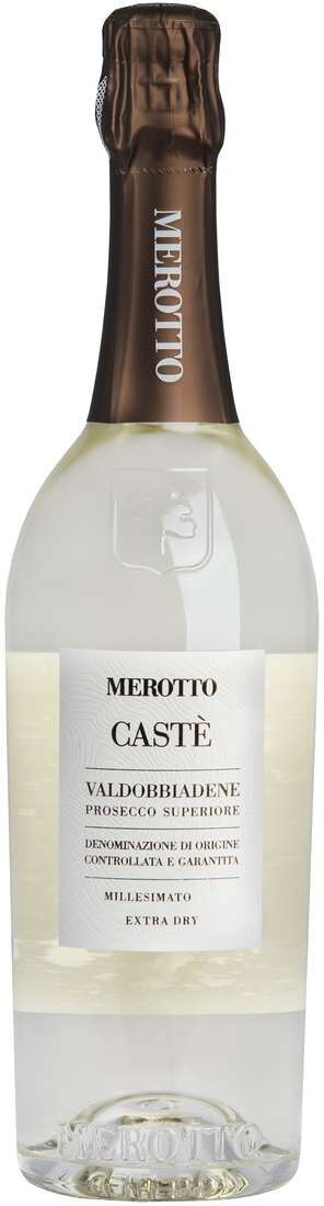 Merotto Valdobbiadene prosecco superiore docg extra dry millesimato "castè"