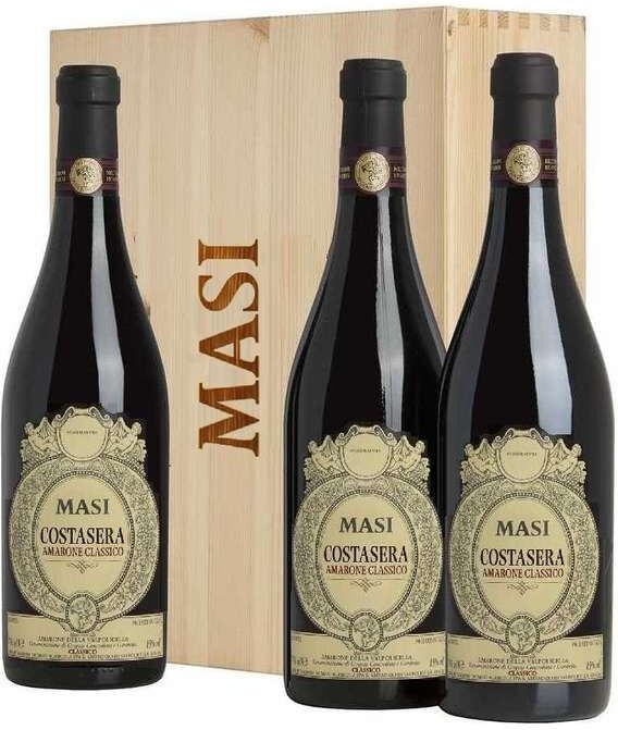 MASI Verticale amarone valpolicella "costasera" 2016-17-18 in cassa legno