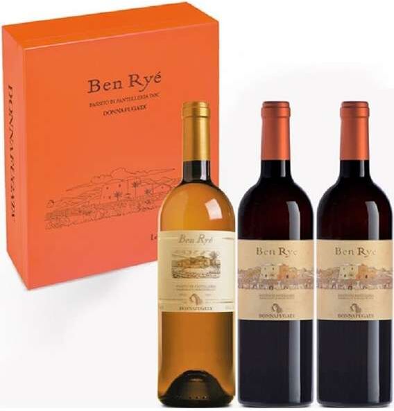 Donnafugata Verticale passito di pantelleria "ben ryé" dop 2007 - 2011 - 2016 in cassa legno