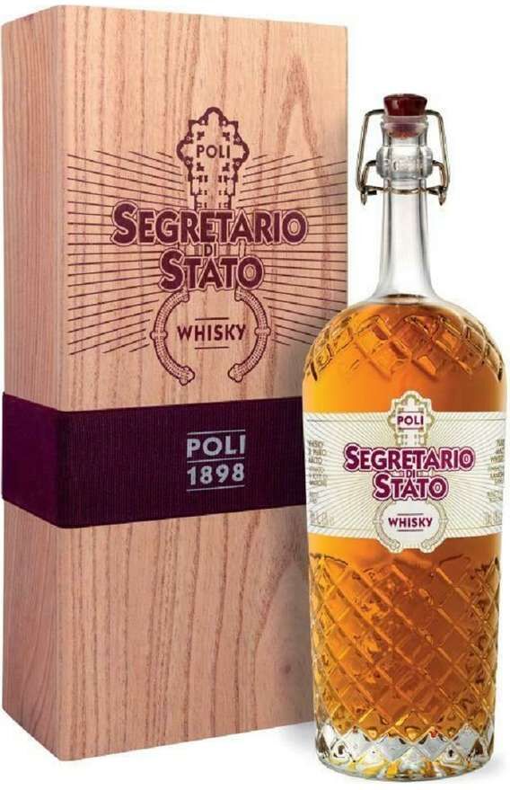 Poli Whisky segretario di stato in cassa legno