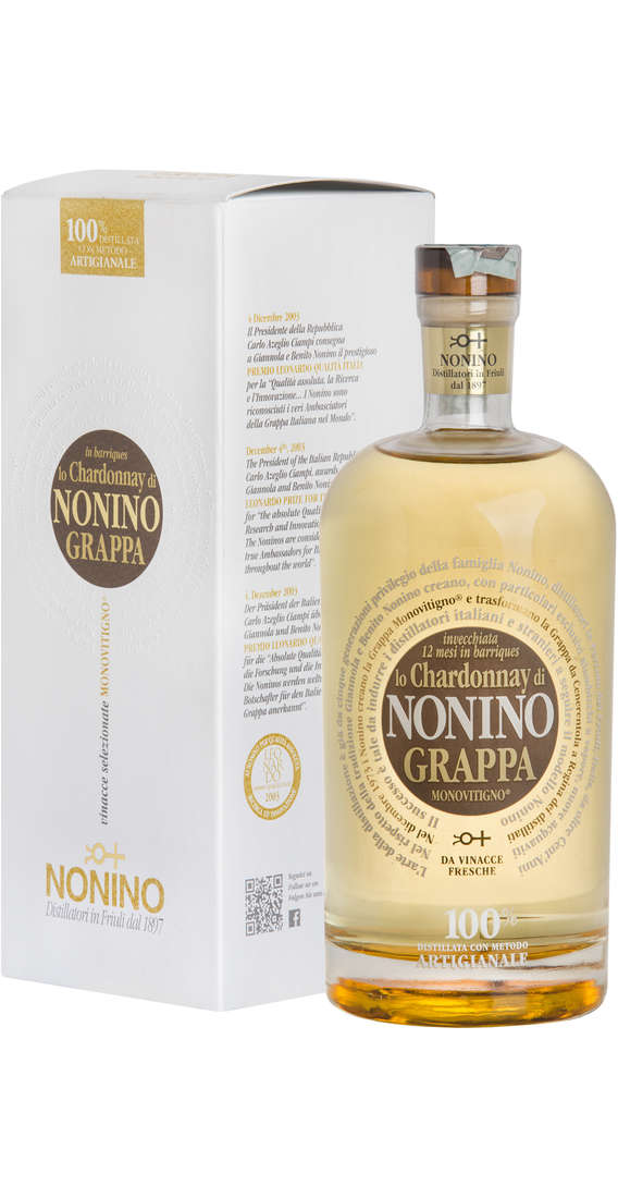 NONINO Grappa chardonnay "barriques" limited edition astucciata
