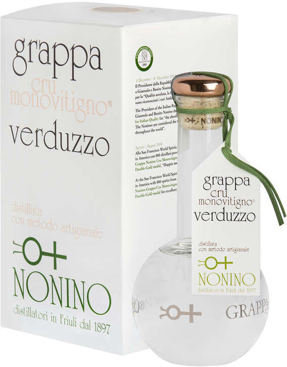 NONINO Grappa "cru monovitigno" verduzzo astucciata