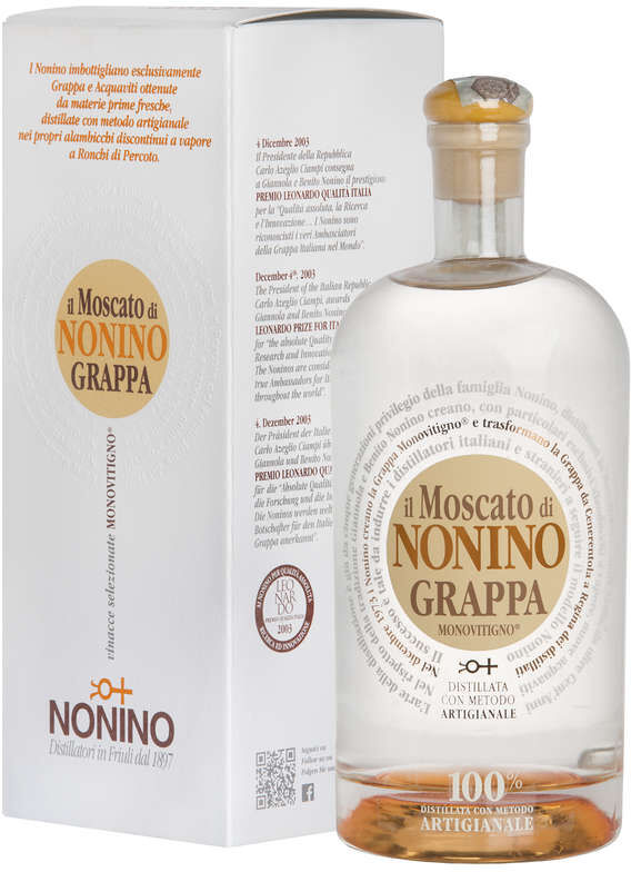 NONINO Grappa moscato limited edition astucciata