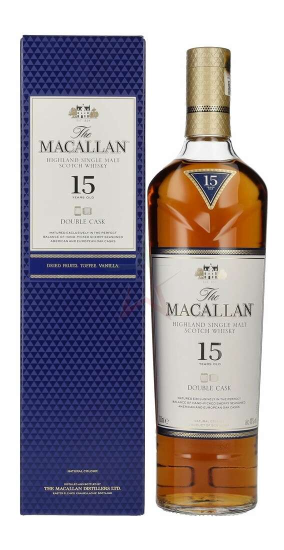 Whisky macallan 15 y.o. double cask astucciato