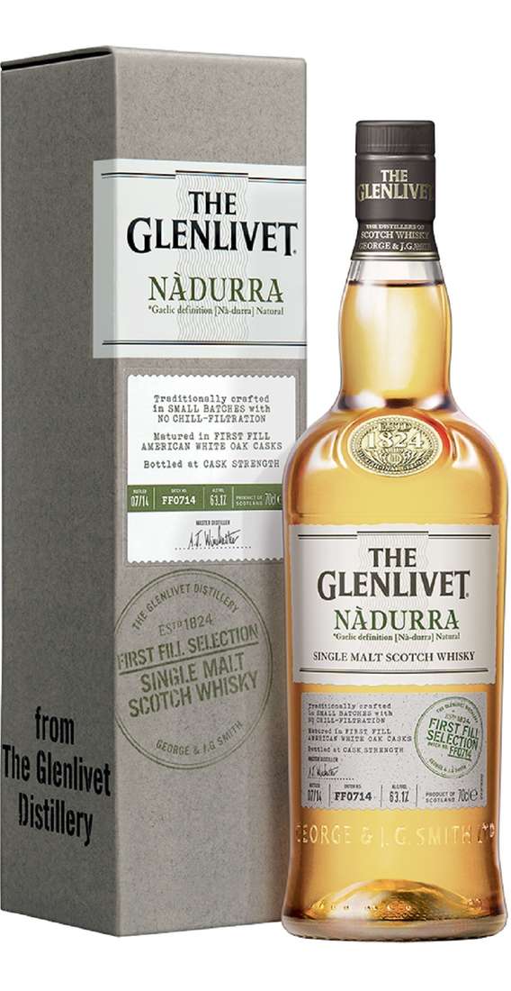 THE GLENLIVET Whisky single malt nadurra astucciato