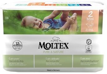 ONTEX Moltex Pure & Nature Pannolini Mini 3-6 Kg Taglia 2 38 Pezzi