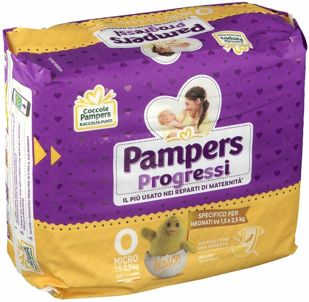 FATER SPA Pampers Micro Pannolini Per Bambini 24 Pezzi