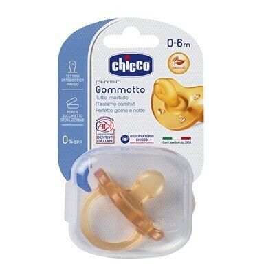 Chicco Ciuccio In Lattice 0-6m+ Physio Soft Gommotto