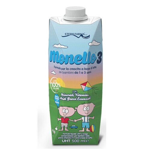Monello 3 formula per la crescita a base di latte per bambini da 1 a 3 anni liqu