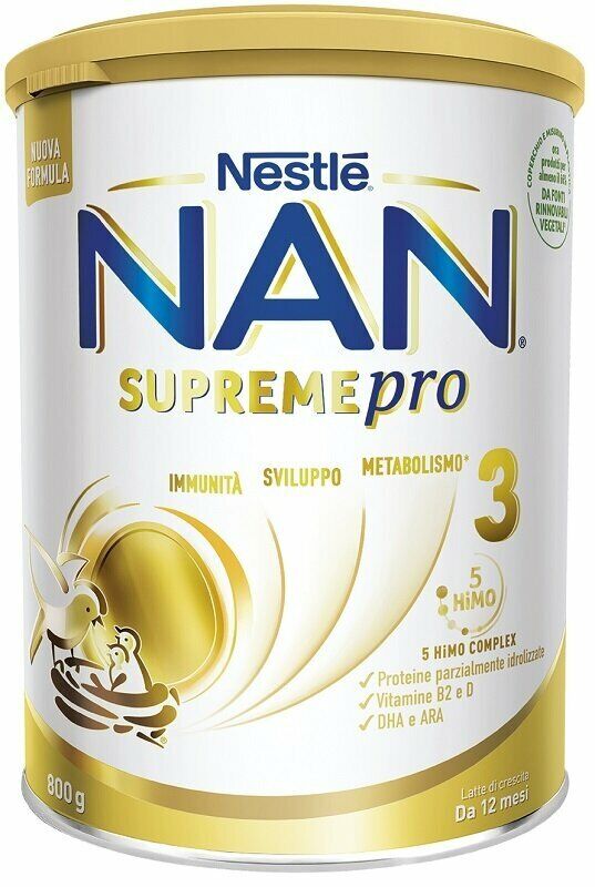 NESTLE' IT.SPA(INFANT NUTRIT.) Nestle' NAN Supreme Pro 3 Latte In Polvere 800 G