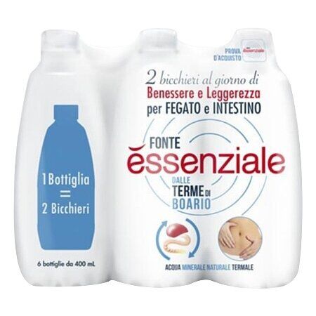 Ferrarelle Fonte Essenziale Acqua minerale Fegato Intestino 6 x 400 ml