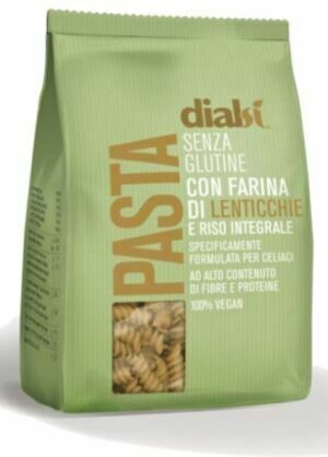 DIALCOS SPA Dialsi' Pasta Lenticchie E Riso Integrale Fusilli 240 G