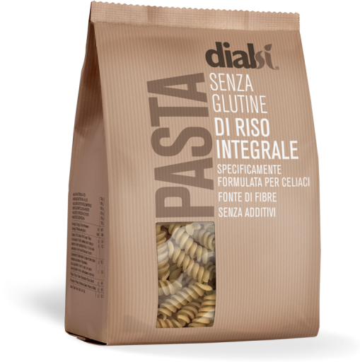 DIALCOS SPA Dialsi' Pasta Riso Integrale Fusilli Numero 33 400 G