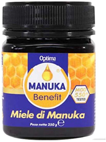 OPTIMA NATURALS SRL Manuka Benefit Miele 550+ Mgo