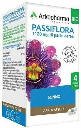 ARKOFARM SRL Arkocapsule Passiflora Bio Benessere Mentale E Sonno 45 Capsule