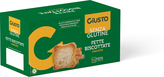 Farmafood srl Giusto Senza Glutine Fette Biscottate 150 G