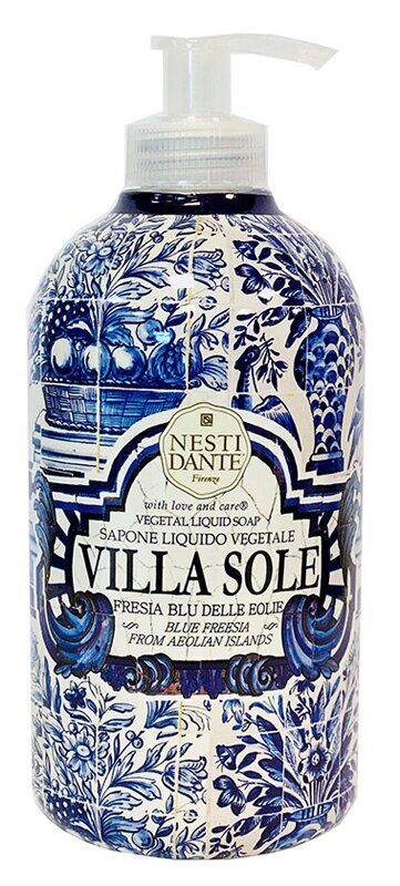 Nesti dante srl Villa Sole Sapone Liquido Vegetale Fresia Blu Delle Eolie 500 Ml