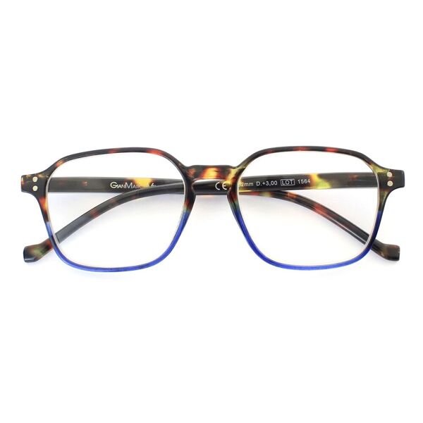 industrie ottiche italiane srl gianmarcoventuri cagliari occhiali da lettura tartarugato blu +1,00