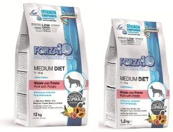 Sanypet spa Forza10 Medium Diet Low Maiale Con Patate 12 Kg Crocchette Per Cani