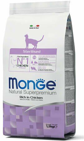 Monge & c. spa Monge Cat Sterilized Pollo 10 Kg