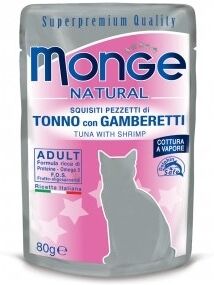 Monge Natural Tonno/gamber 80g