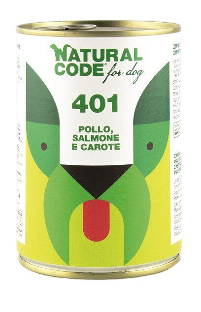 Natural line srl Natural Code 401 For Dog Pollo Salmone E Carote