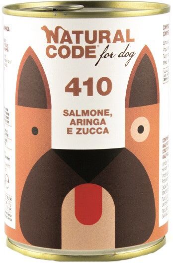 Natural line srl Natural Code 410 For Dog Salmone Aringa E Zucca