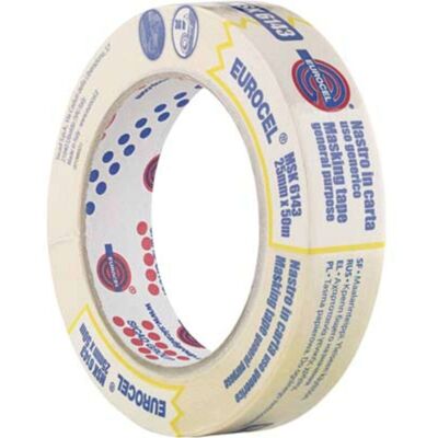 Eurocel Nastro Carta Msk 6143 Tb - Mm 25 Ml 50 - 72 Pezzi Eurocel Nastro Carta Msk 6143 Tb - Mm 25 Ml 50 - 72 Pezzi