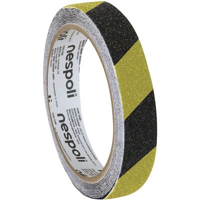 NESPOLI Nastro Antiscivolo Nero / Giallo 25mm 15m NESPOLI Nastro Antiscivolo Nero / Giallo 25mm 15m