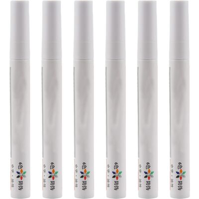 OEM 6 Pennarelli In Metallo Bianchi Permanenti Per Pneumatici Auto OEM 6 Pennarelli In Metallo Bianchi Permanenti Per Pneumatici Auto