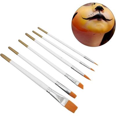 OEM Set Di Pennelli Per Varie Applicazioni, 6 Pezzi: Pittura Acrilica, Acquerello, Pittura Ad Olio OEM Set Di Pennelli Per Varie Applicazioni, 6 Pezzi: Pittura Acrilica, Acquerello, Pittura Ad Olio