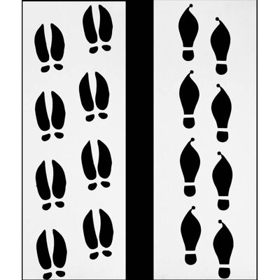 FÉÉRIC LIGHTS AND CHRISTMAS Stencil Pvc Pas Elf Rn Pn 2ass - Feeric Lights & Christmas FÉÉRIC LIGHTS AND CHRISTMAS Stencil Pvc Pas Elf Rn Pn 2ass - Feeric Lights & Christmas